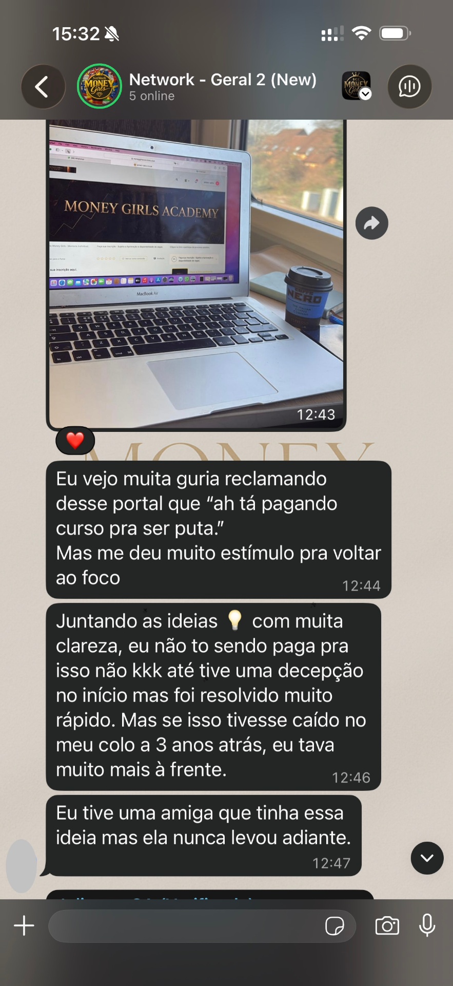 Depoimento de aluna 8